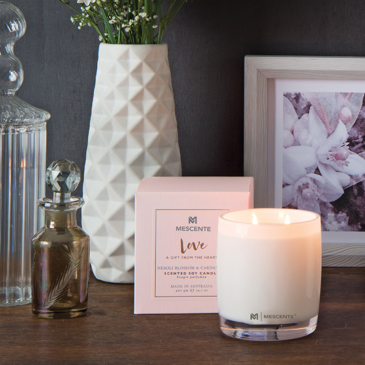 M&Scent nagy üvegpalack Otthoni Essentials Aroma Reed diffúzor ajándék szett rattan pálcikákkal