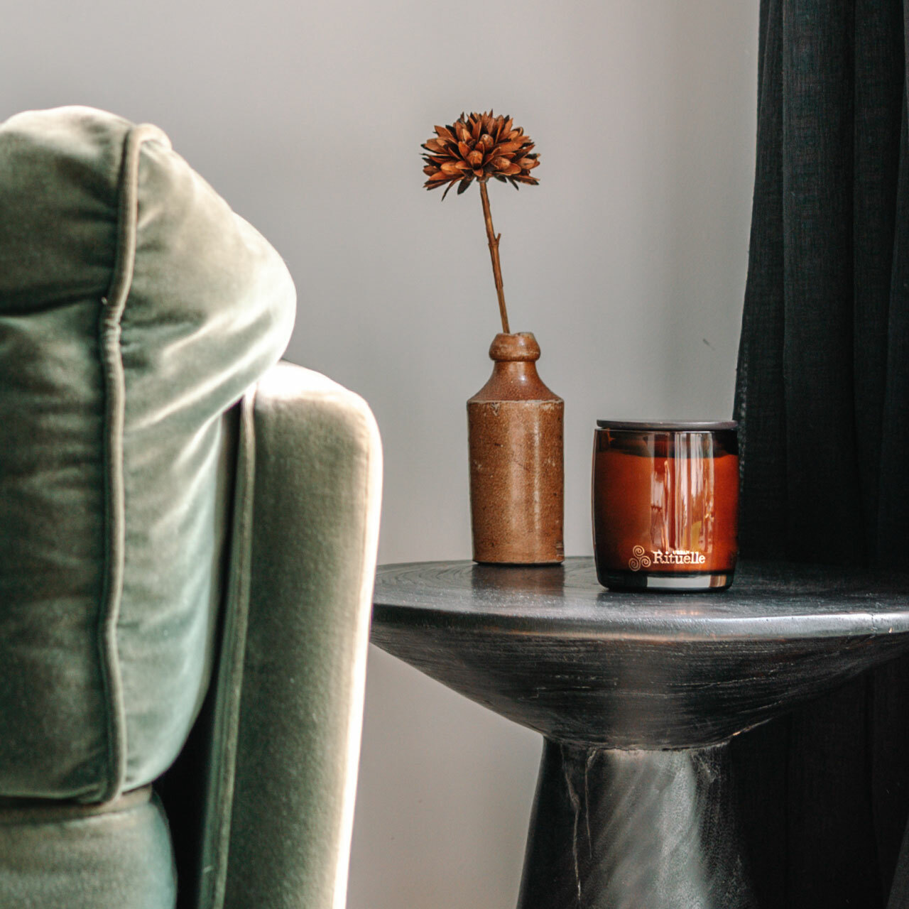 Luxus Private Label Vanília csillagos illatú gyertya fából készült csillárral