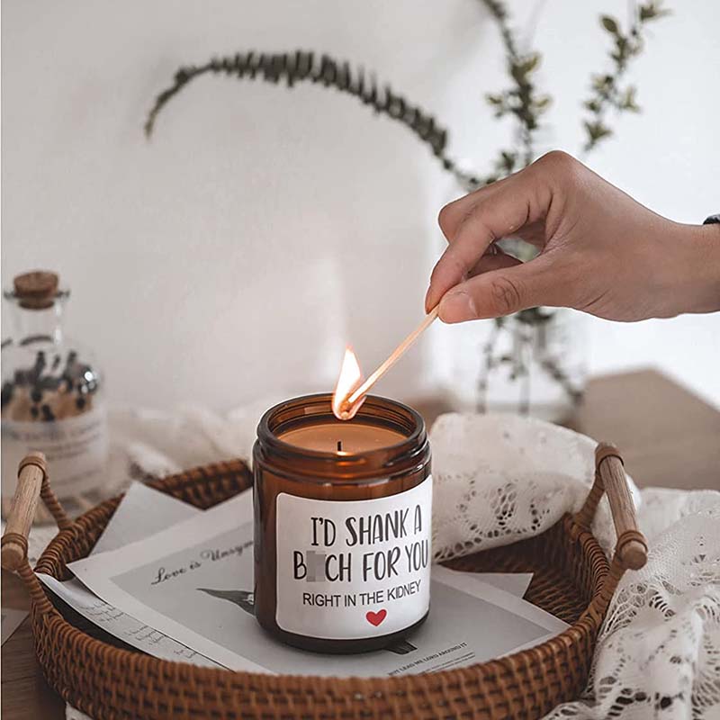 M&Scent 100% természetes viasz karácsonyi illatos gyertya otthoni ajándék szetthez, illatos gyertya üvegedényben fém tetővel