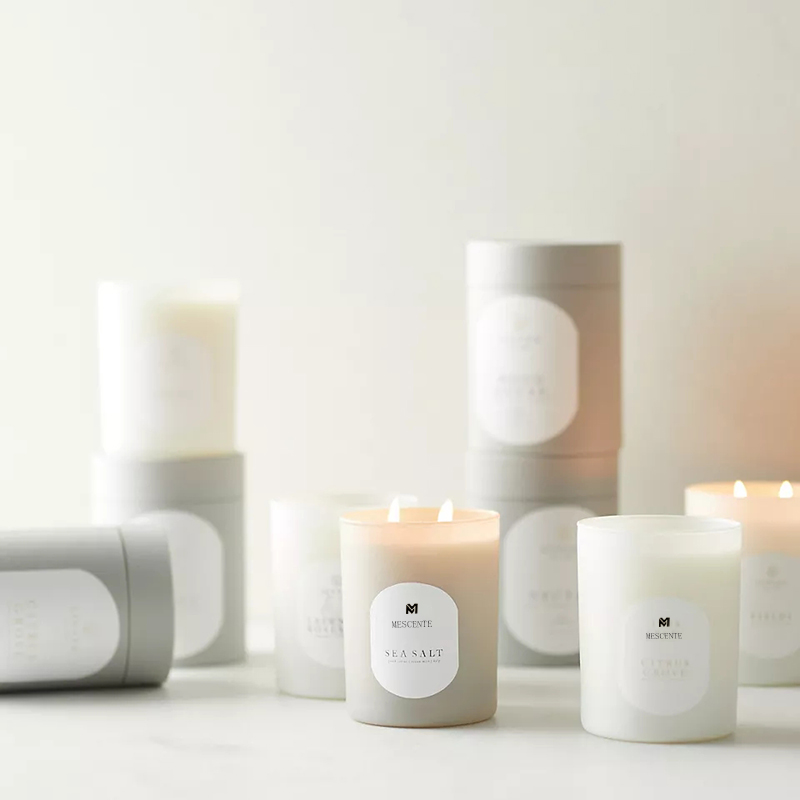 M&Scent egyedi logó meditáció, nem mérgező kövek gyógynövény kézzel öntött természetes illatos szójaviasz kristálygyertyák