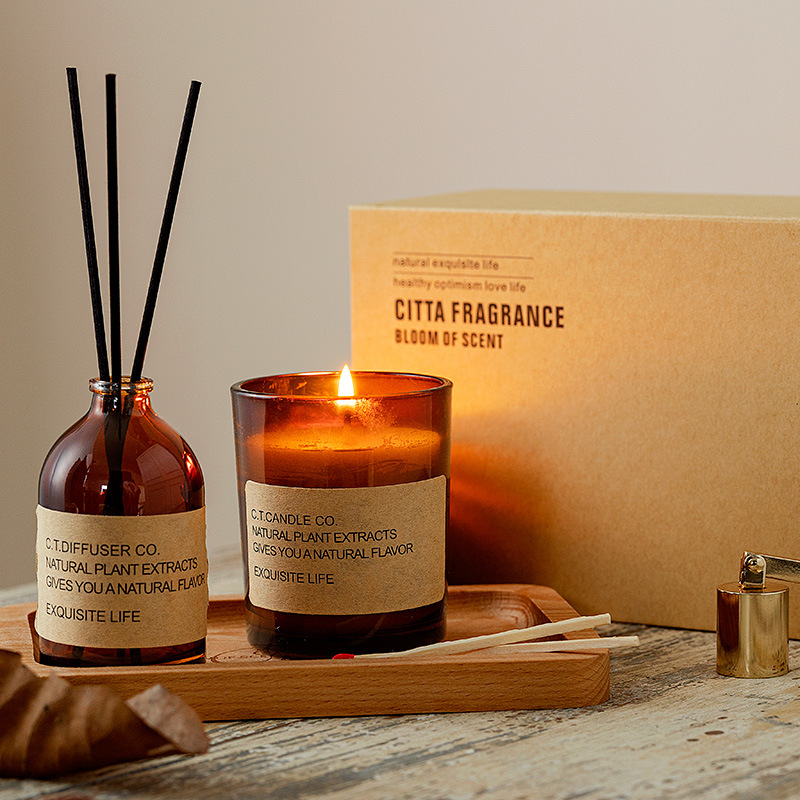 M&Scent luxus dekor otthoni náddiffúzor és illatgyertya készlet dobozos csomagolással