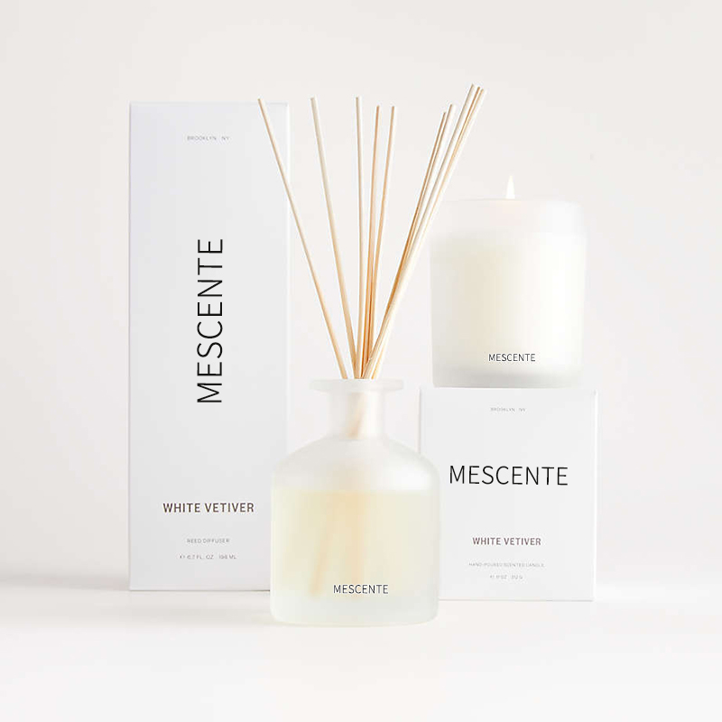 M&Scent nagykereskedelmi luxus saját márkás szójaviasz illatgyertyák dobozzal