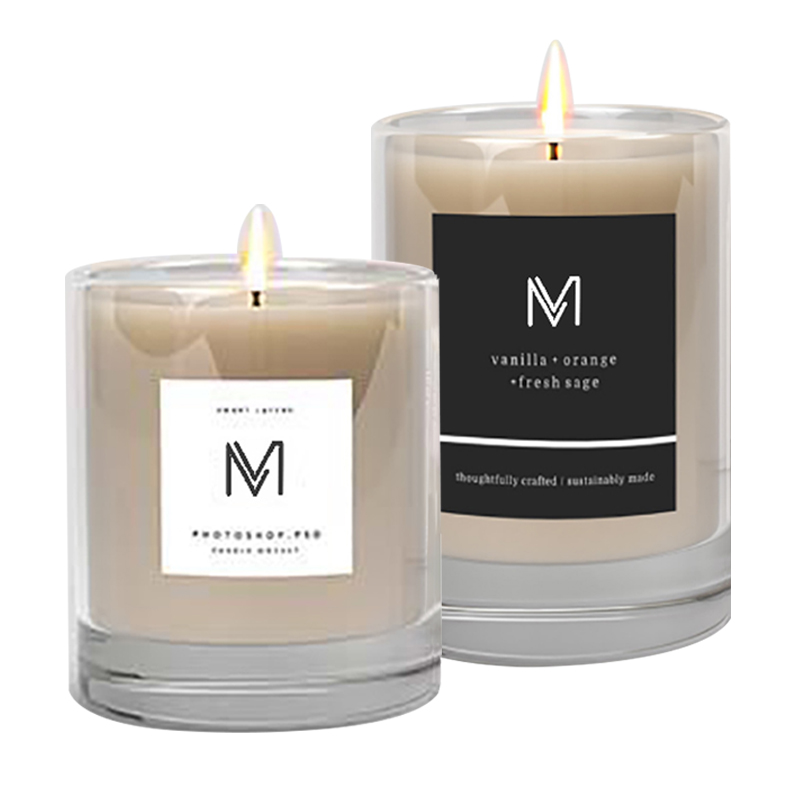 M&Scent nagykereskedelmi gyár közvetlenül luxus saját márkás szójaviasz illatgyertyák dobozával ömlesztve