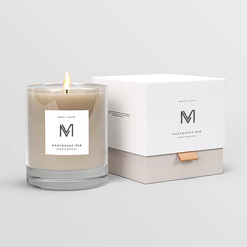 M&Scent nagykereskedelmi gyár közvetlenül luxus saját márkás szójaviasz illatgyertyák dobozával ömlesztve