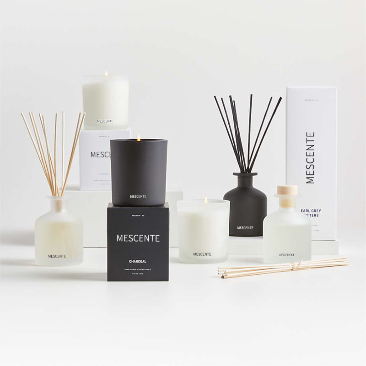 M&Scent luxus saját márkás lila színű aroma náddiffúzor ajándék szett dobozzal