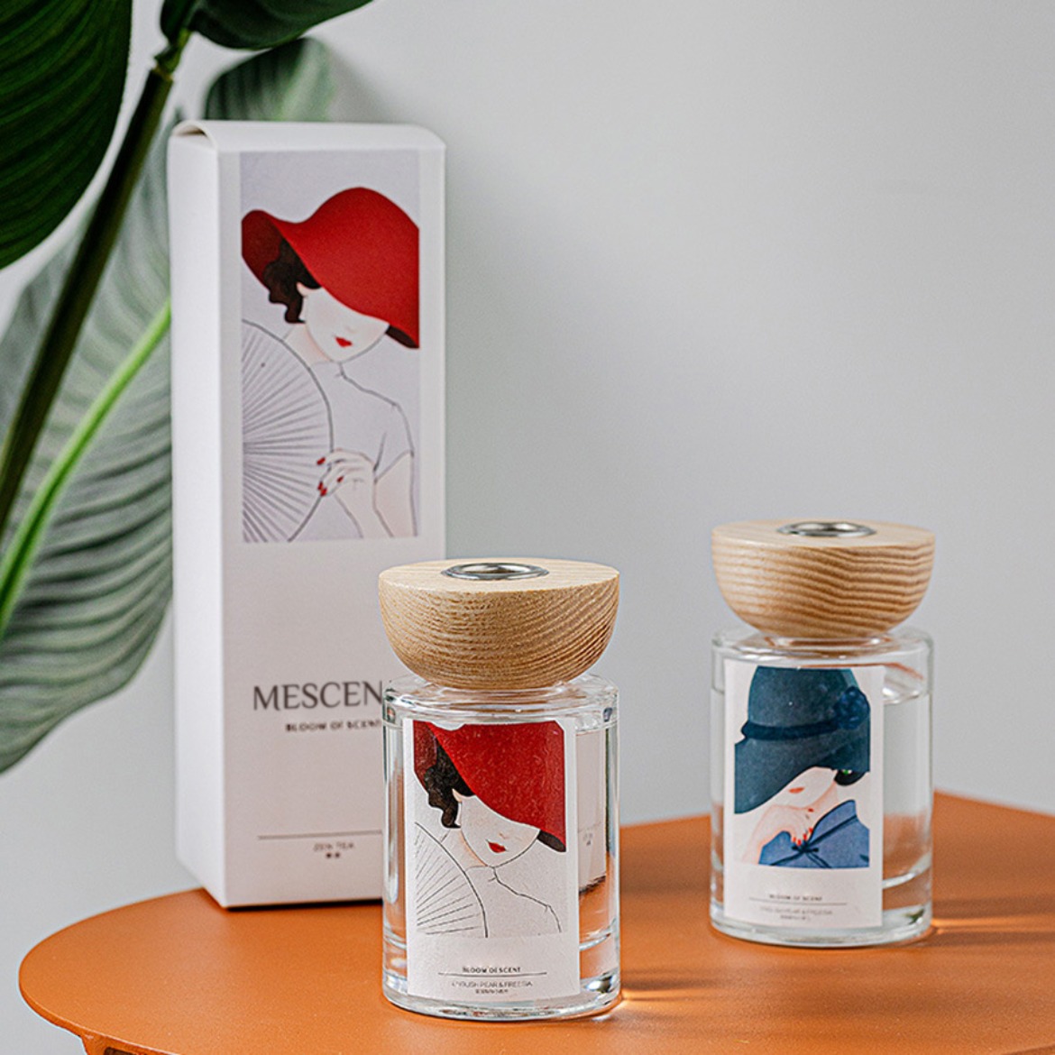 M&Scent nagykereskedelmi saját márkás üvegpalackos náddiffúzor készletek dugóval