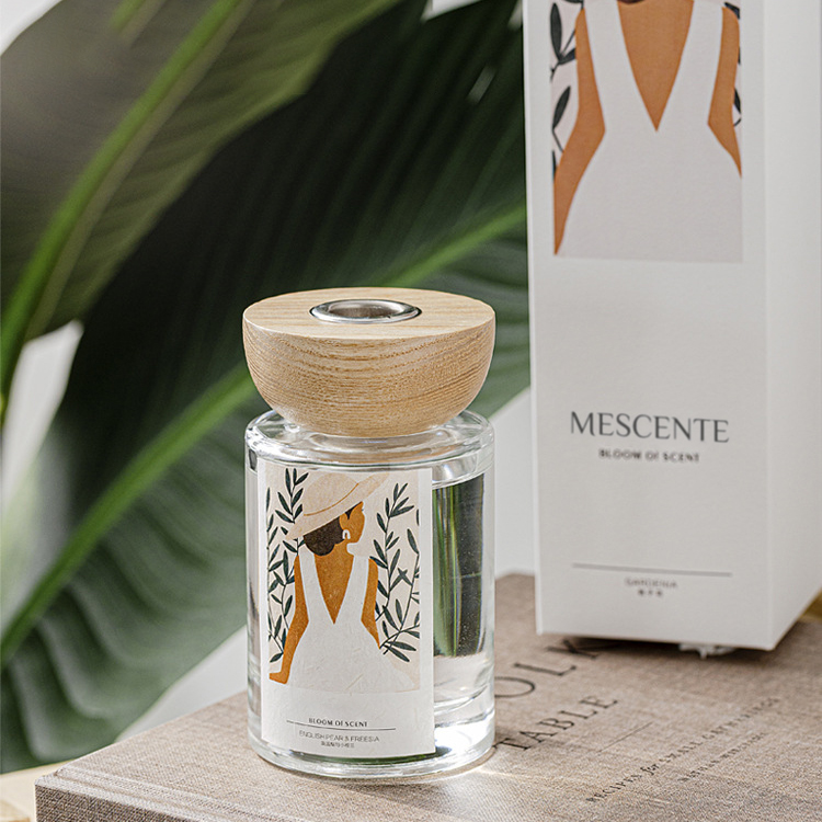 M&Scent nagykereskedelmi saját márkás üvegpalackos náddiffúzor készletek dugóval