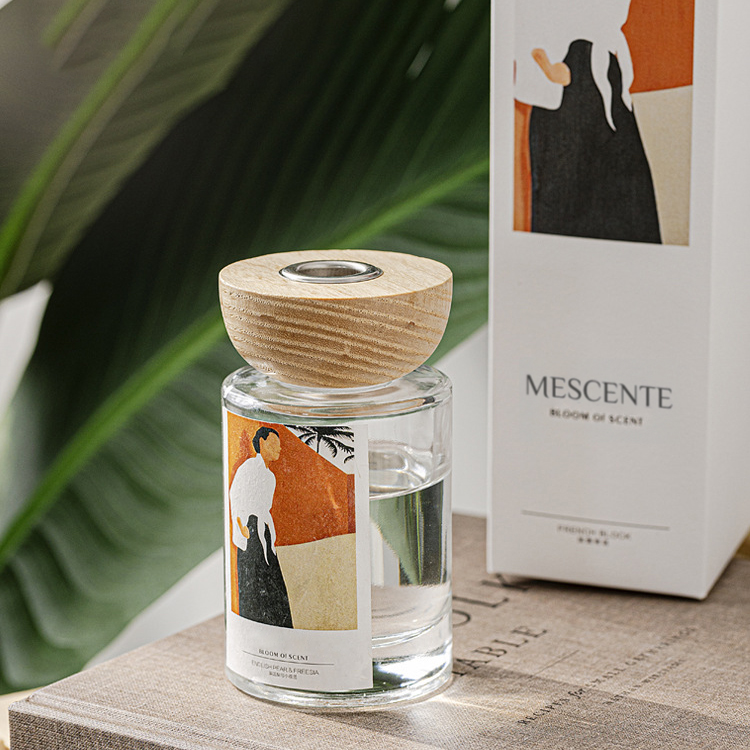 M&Scent nagykereskedelmi saját márkás üvegpalackos náddiffúzor készletek dugóval