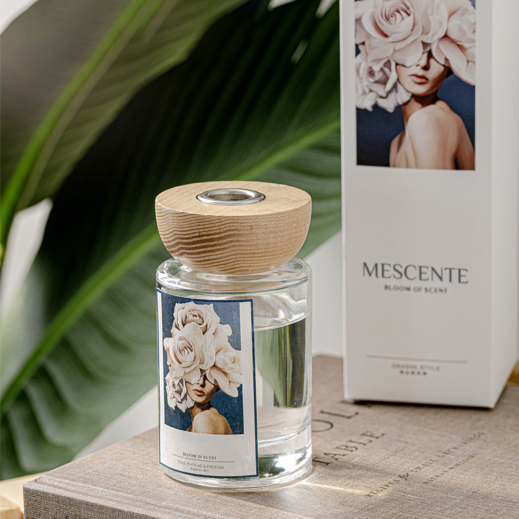 M&Scent nagykereskedelmi saját márkás üvegpalackos náddiffúzor készletek dugóval
