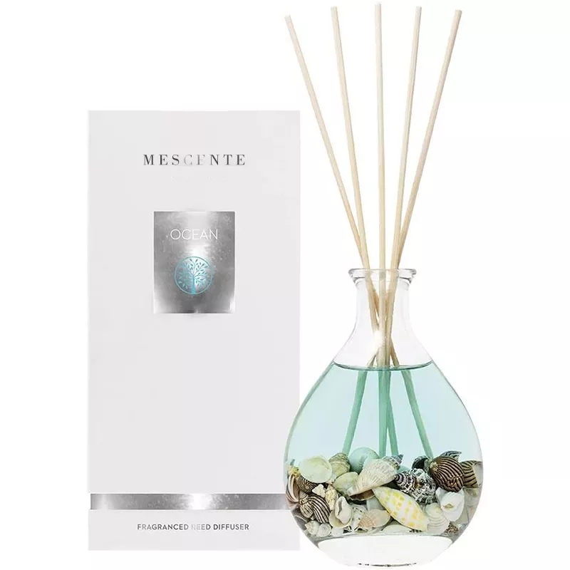 M&Scent nagykereskedelmi luxus saját márkás üvegpalackos rattan pálcás náddiffúzor készletek dugóval