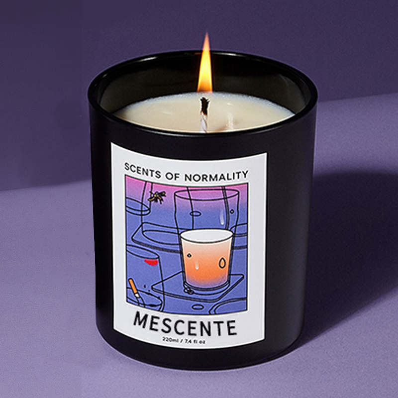 M&Scent nagykereskedelmi luxus egyedi saját címkés kézzel készített karácsonyi kristály aroma illatú szójaviasz gyertyák