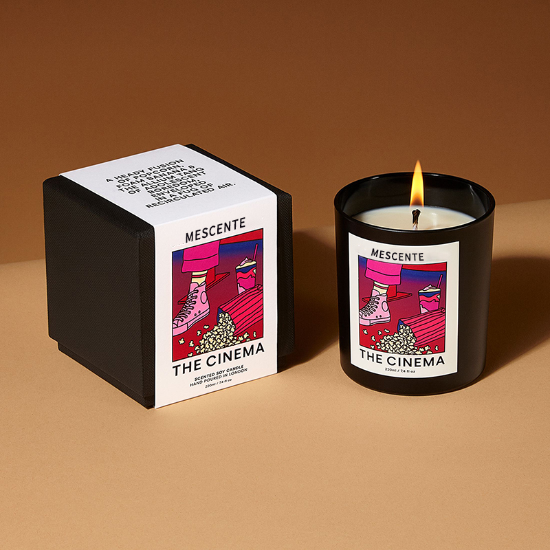 M&Scent nagykereskedelmi luxus egyedi saját címkés kézzel készített karácsonyi kristály aroma illatú szójaviasz gyertyák