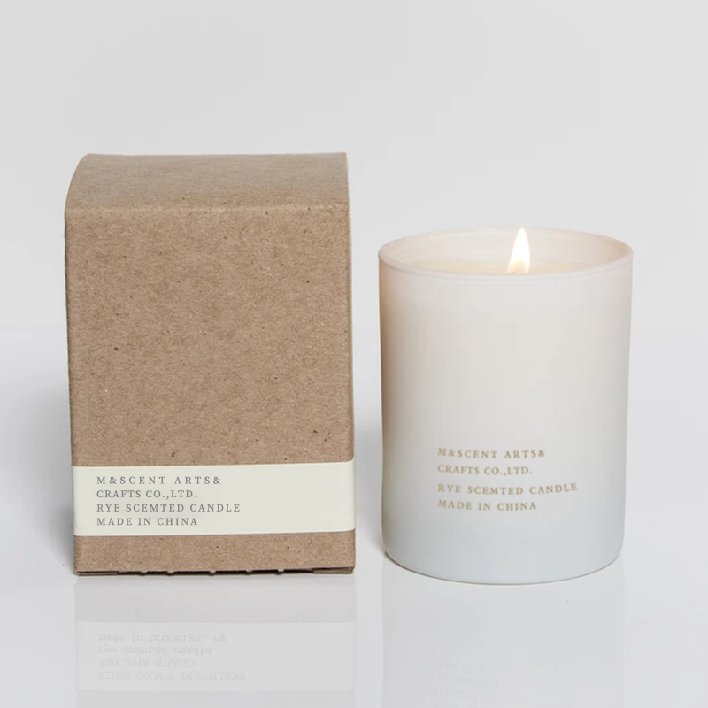 M&Scent nagykereskedés olcsó saját márkás nagy fehér fa kanóc aromaterápiás illatos illóolajos gyertyák