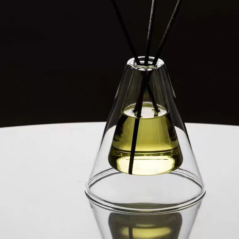 Egyedi nagy Hex Essenza egyedi üvegpalack fehér matt extra levegő aroma Reed diffúzor otthoni illat, náddiffúzorok karácsonyi