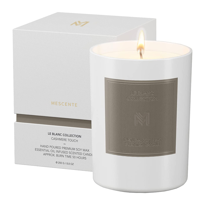M&Scent nagykereskedelmi egyedi luxus fekete üvegedény karácsonyi aromaterápiás szójaviasz gyertya készletek