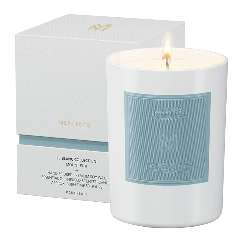 M&Scent nagykereskedelmi egyedi luxus fekete üvegedény karácsonyi aromaterápiás szójaviasz gyertya készletek