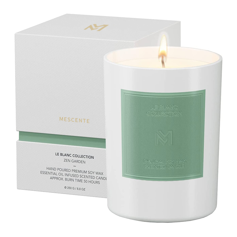M&Scent nagykereskedelmi egyedi luxus fekete üvegedény karácsonyi aromaterápiás szójaviasz gyertya készletek