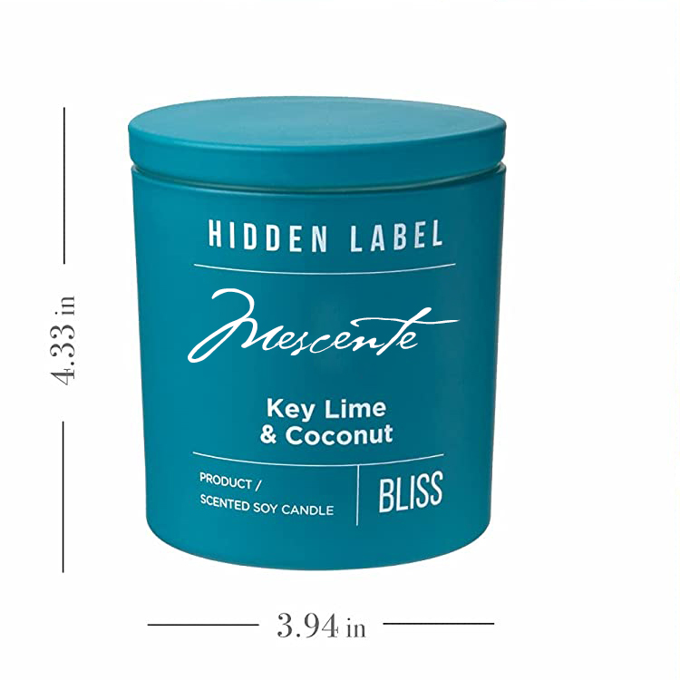 M&Scent nagykereskedelmi luxus privát márkás fekete tégelyes illatos szójaviasz gyertyák kristályokkal