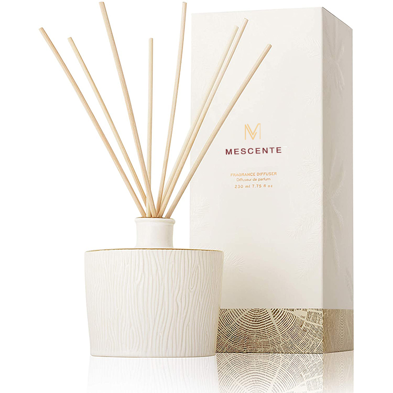 M&Scent nagykereskedelmi luxus üvegpalack Stik Fiber kerek fa csavaros aroma nád diffúzor ajándék készletek