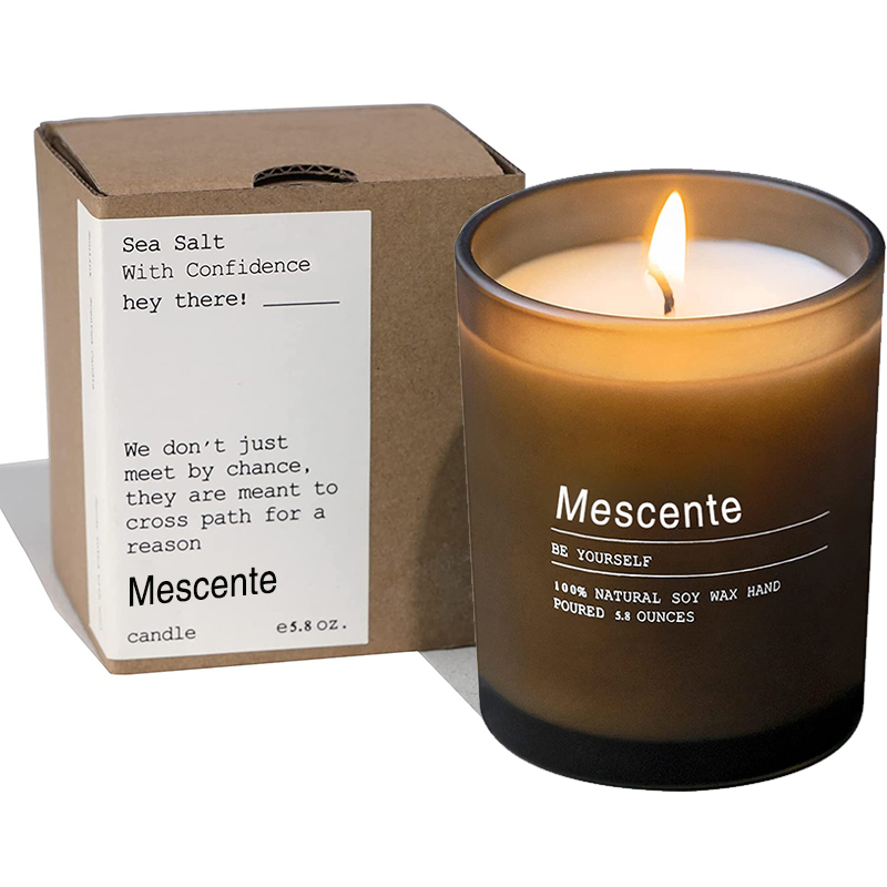 M&Scent egyedi esküvői dekorációs üveg jázmin és ylang ylang illatos gyertyák címkékkel tömegben