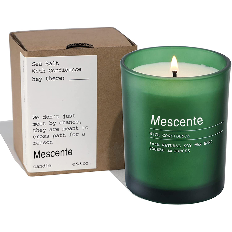 M&Scent egyedi esküvői dekorációs üveg jázmin és ylang ylang illatos gyertyák címkékkel tömegben