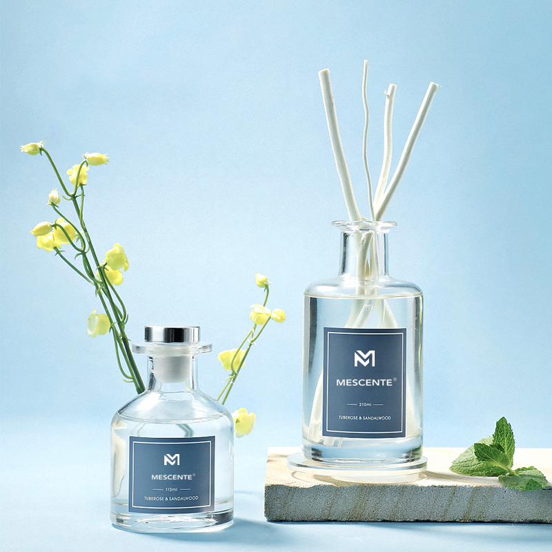 M&Scent nagykereskedelmi luxusüveg palack 2022 új érkezés legújabb dizájnú náddiffuzor