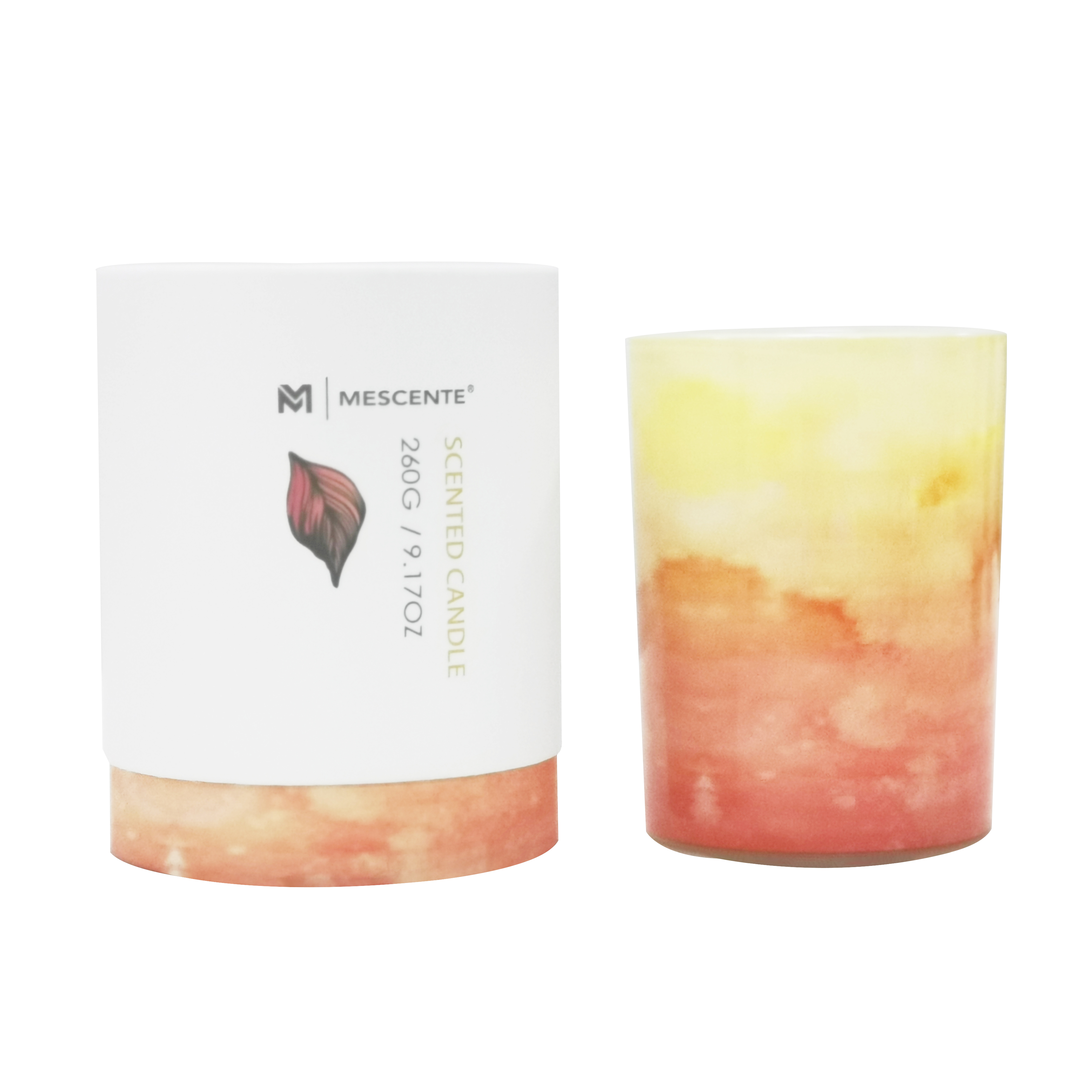 M&Scent nagykereskedelmi saját márkás zöld üvegedényes pálmagyertya, spirituális gyertyák
