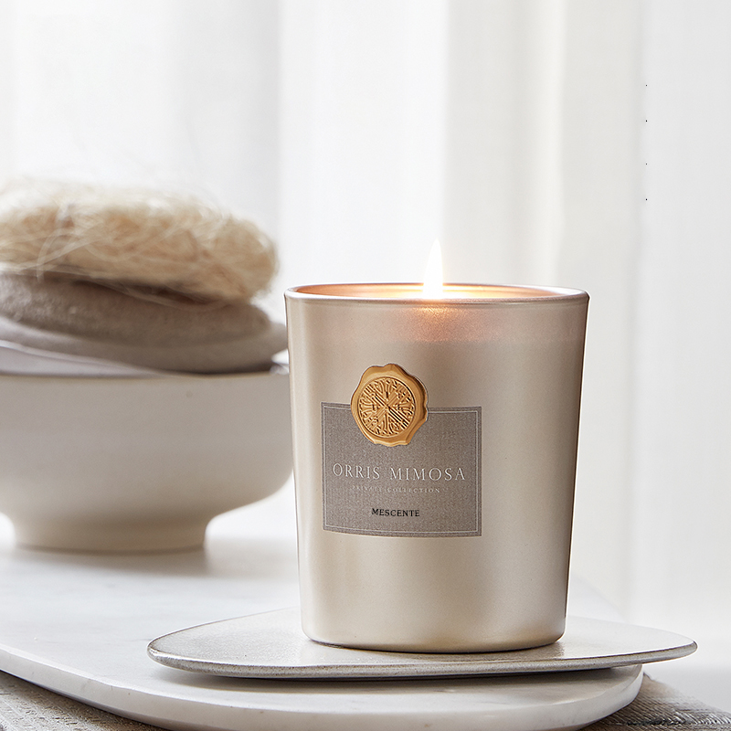 M&Scent luxus egyedi saját márkás dekoratív üvegedények illatos szójaviasz gyertya