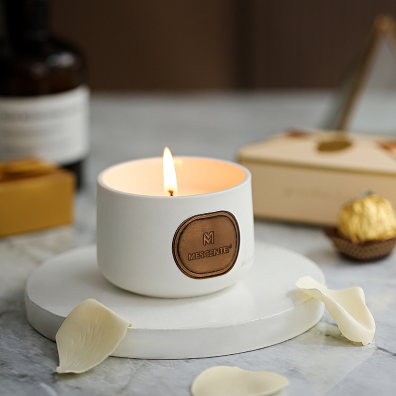 M&Scent saját márkás kerámia egyedi illatú kókuszviasz gyertya ajándék szettek