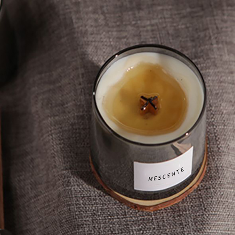 M&Scent luxus üvegedények kristály fa kanóc illatos szójaviasz gyertya, esküvői gyertyák
