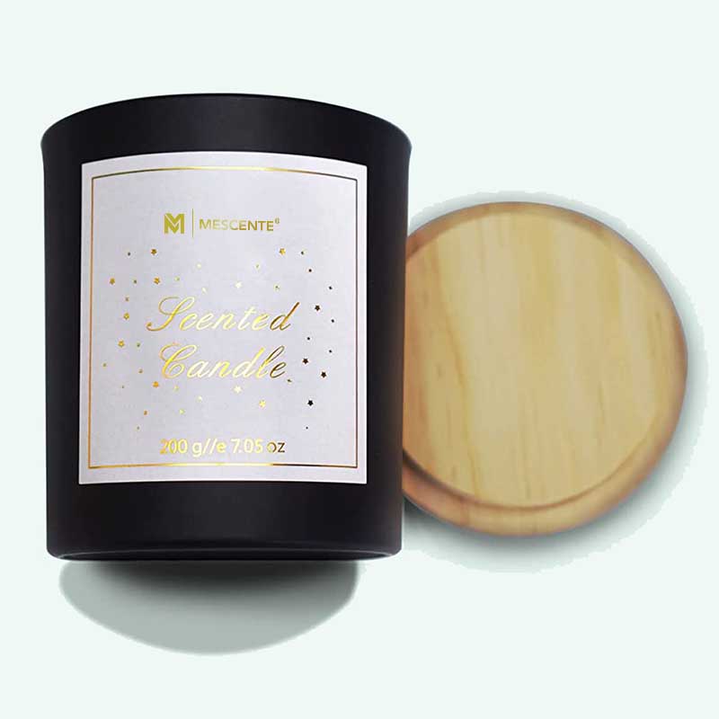 M&Scent egyedi logó mini kerek kristályüveg üveg erős kávé szójaviasz illatos gyertyák dobozzal ömlesztve