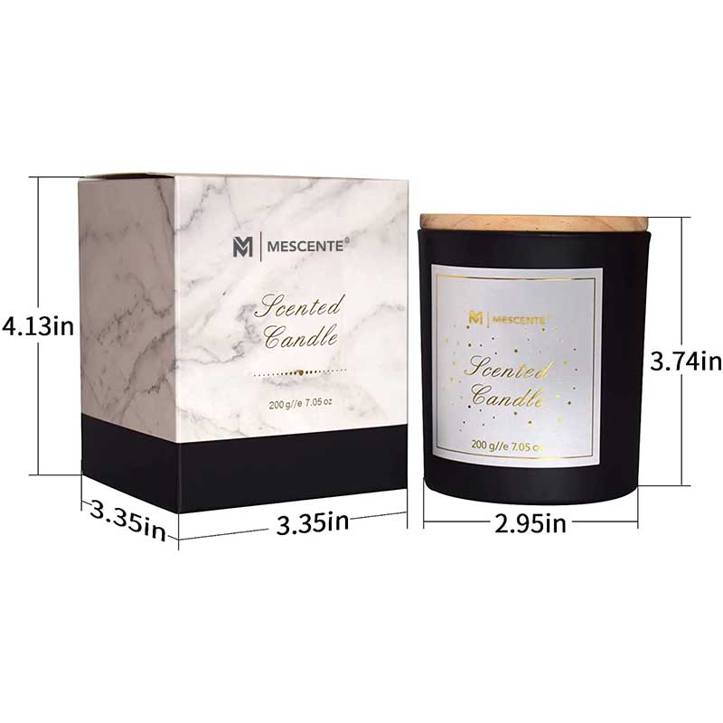 M&Scent egyedi logó mini kerek kristályüveg üveg erős kávé szójaviasz illatos gyertyák dobozzal ömlesztve
