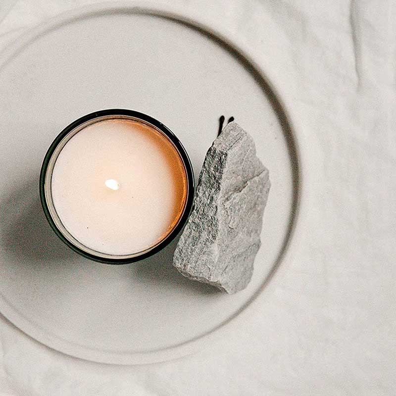 M&Scent egyedi logó mini kerek kristályüveg üveg erős kávé szójaviasz illatos gyertyák dobozzal ömlesztve