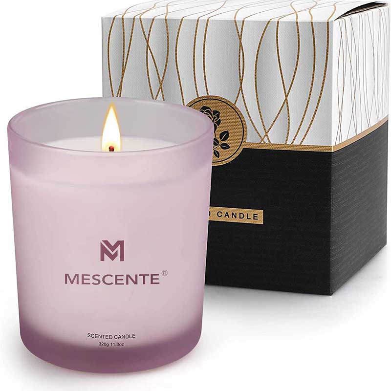 M&Scent nagykereskedelme egyéni luxus legkeresettebb saját márkás kanóc levendula szójaviasz illatos gyertyák