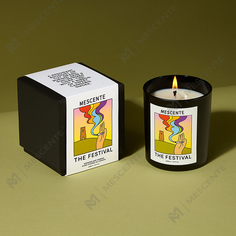 M&Scent nagykereskedelmi luxus egyedi saját címkés kézzel készített karácsonyi kristály aroma illat szójaviasz gyertyák