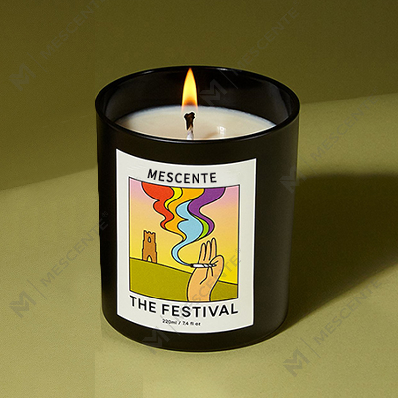 M&Scent nagykereskedelmi luxus egyedi saját címkés kézzel készített karácsonyi kristály aroma illat szójaviasz gyertyák