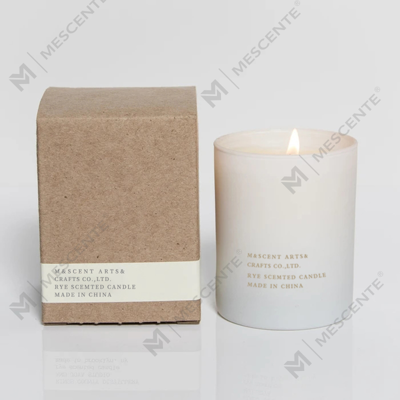 M&Scent nagykereskedés olcsó saját márkás nagy fehér fa kanóc aromaterápiás illatos illóolajos gyertyák