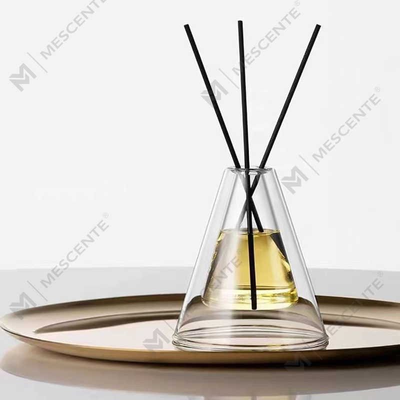 Egyedi nagy Hex Essenza egyedi üvegpalack fehér matt extra levegő aroma Reed diffúzor otthoni illat, náddiffúzorok karácsonyi