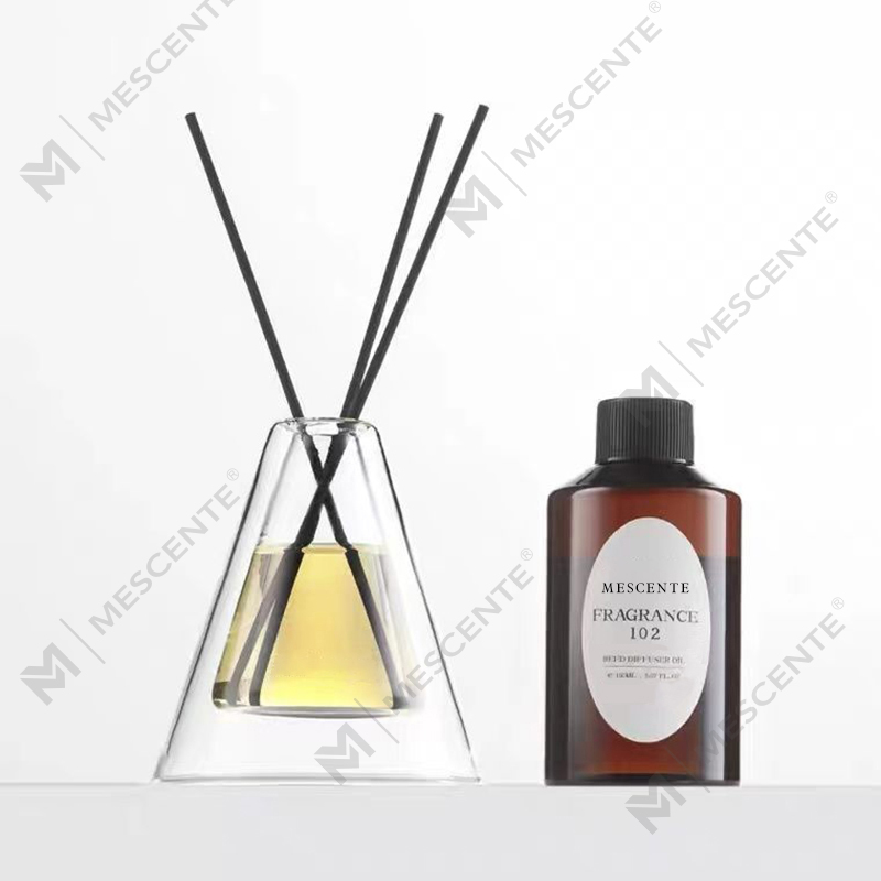 Egyedi nagy Hex Essenza egyedi üvegpalack fehér matt extra levegő aroma Reed diffúzor otthoni illat, náddiffúzorok karácsonyi