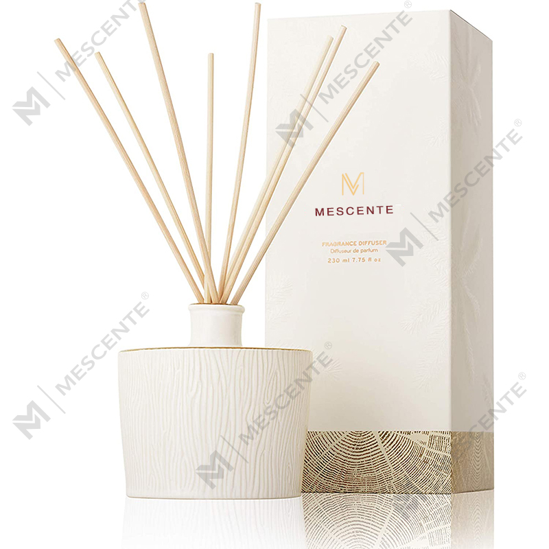 M&Scent nagykereskedelmi luxus üvegpalack Stik Fiber kerek fa csavaros aroma nád diffúzor ajándék készletek