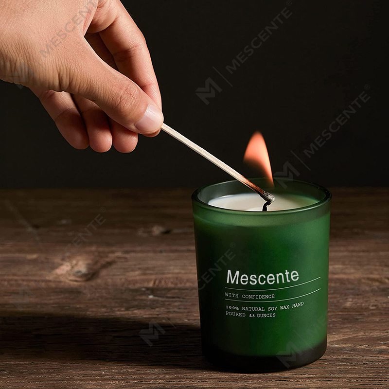 M&Scent egyedi esküvői dekorációs üveg jázmin és ylang ylang illatos gyertyák címkékkel tömegben