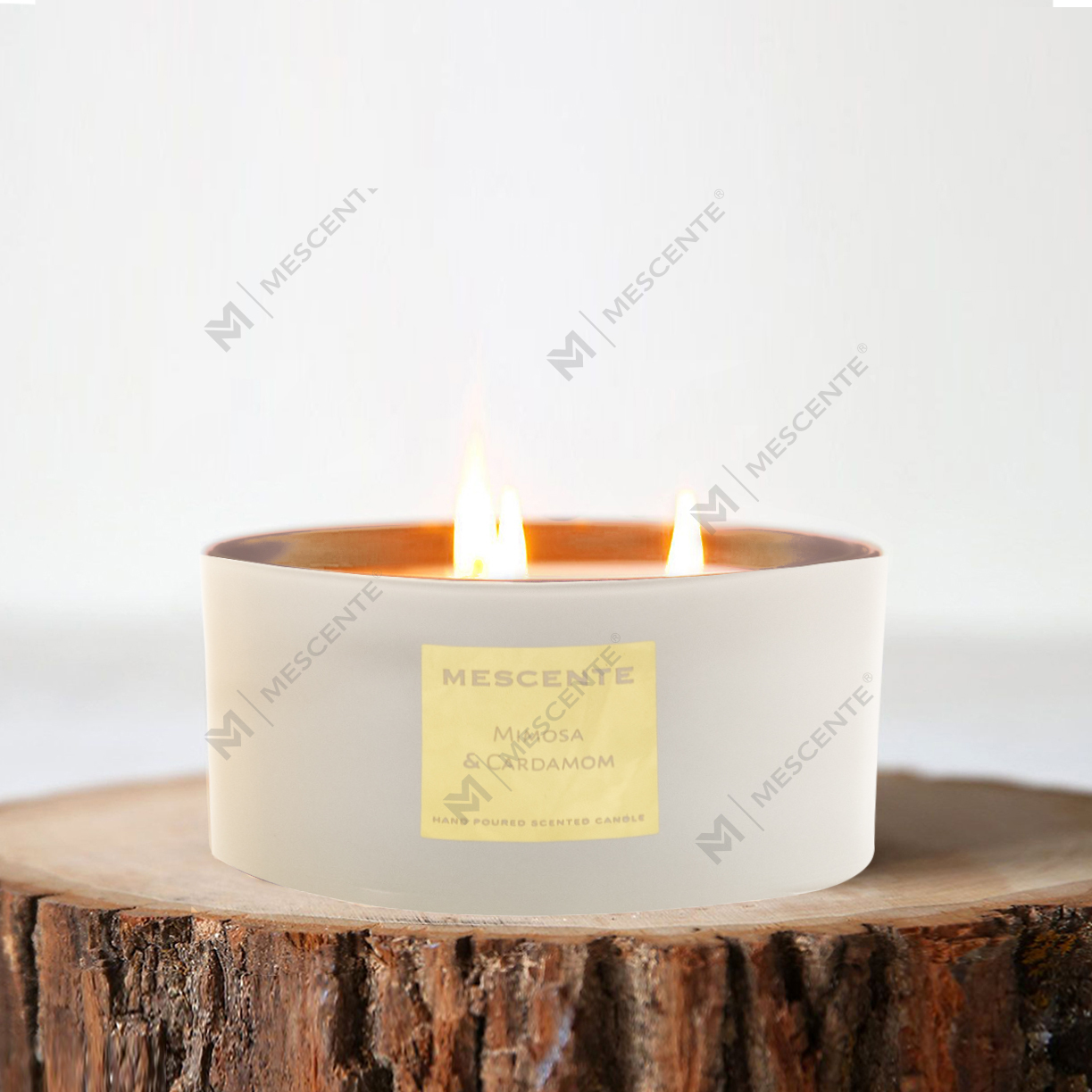 M&Scent nagykereskedelmi dekoratív aromaterápiás 3 kanóc illatú kókuszpálma gyertya ajándékkészlet