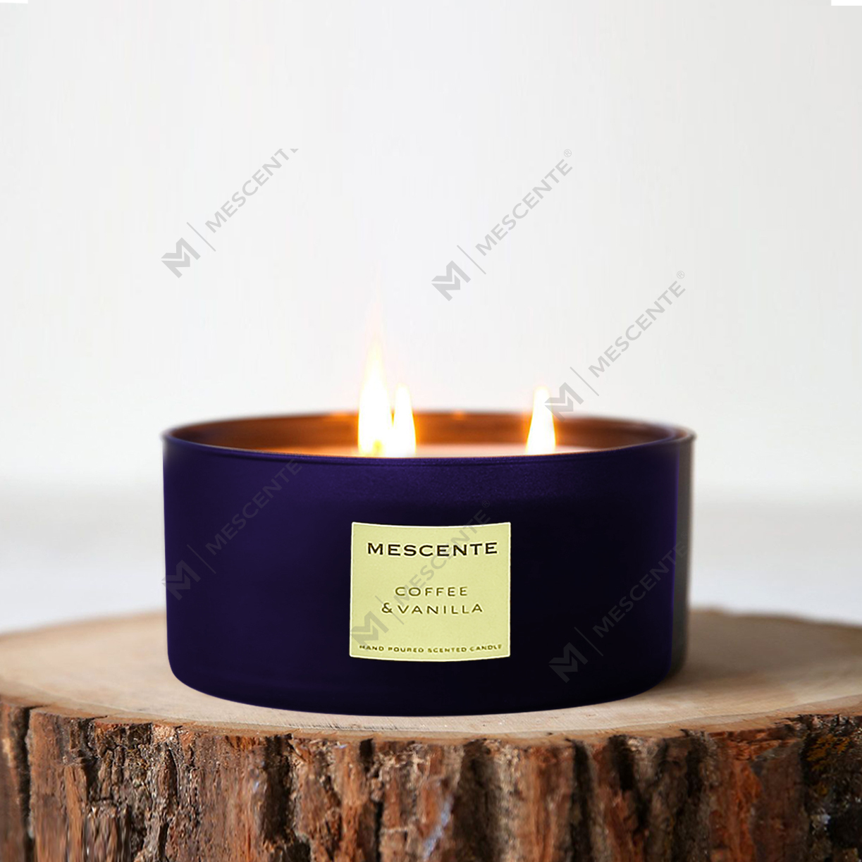 M&Scent nagykereskedelmi dekoratív aromaterápiás 3 kanóc illatú kókuszpálma gyertya ajándékkészlet