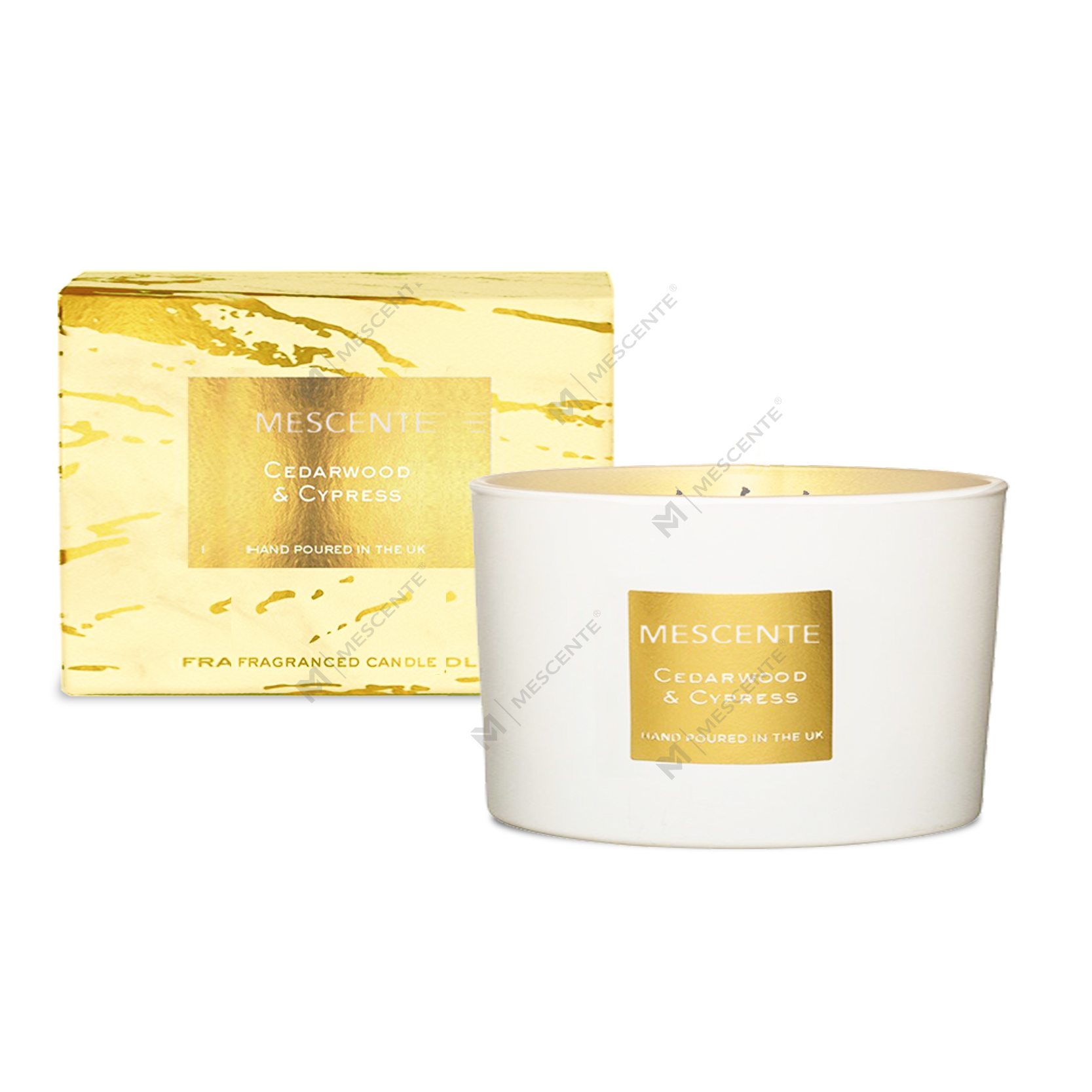 M&Scent nagykereskedelmi dekoratív aromaterápiás 3 kanóc illatú kókuszpálma gyertya ajándékkészlet