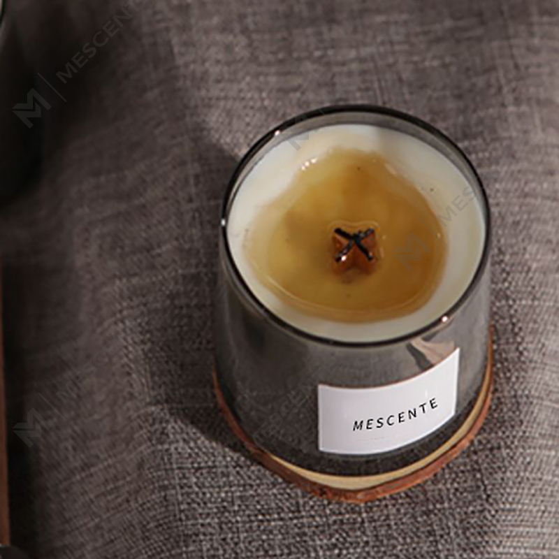 M&Scent luxus üvegedények kristály fa kanóc illatos szójaviasz gyertya, esküvői gyertyák