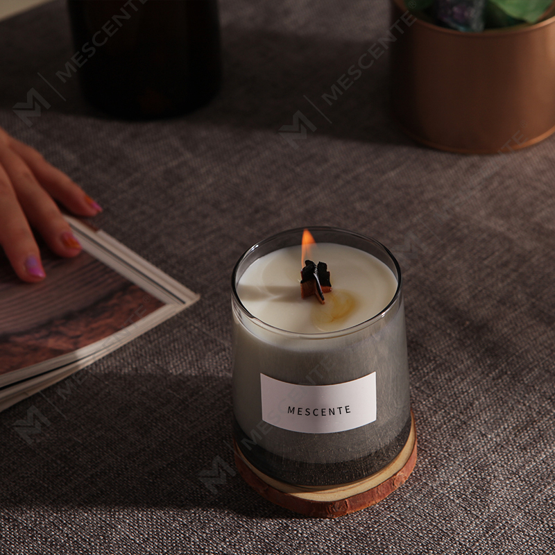 M&Scent luxus üvegedények kristály fa kanóc illatos szójaviasz gyertya, esküvői gyertyák