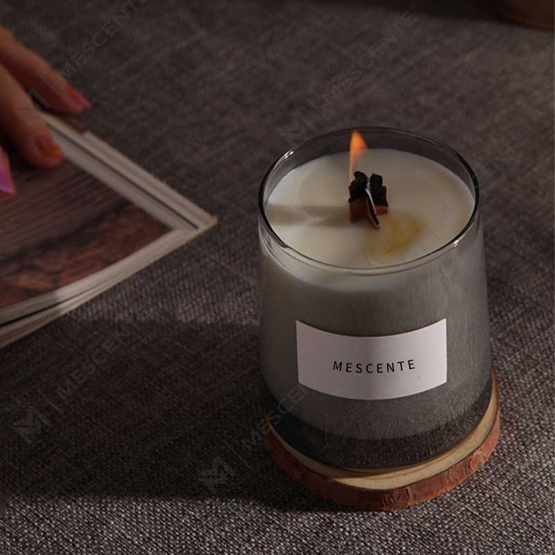 M&Scent luxus üvegedények kristály fa kanóc illatos szójaviasz gyertya, esküvői gyertyák