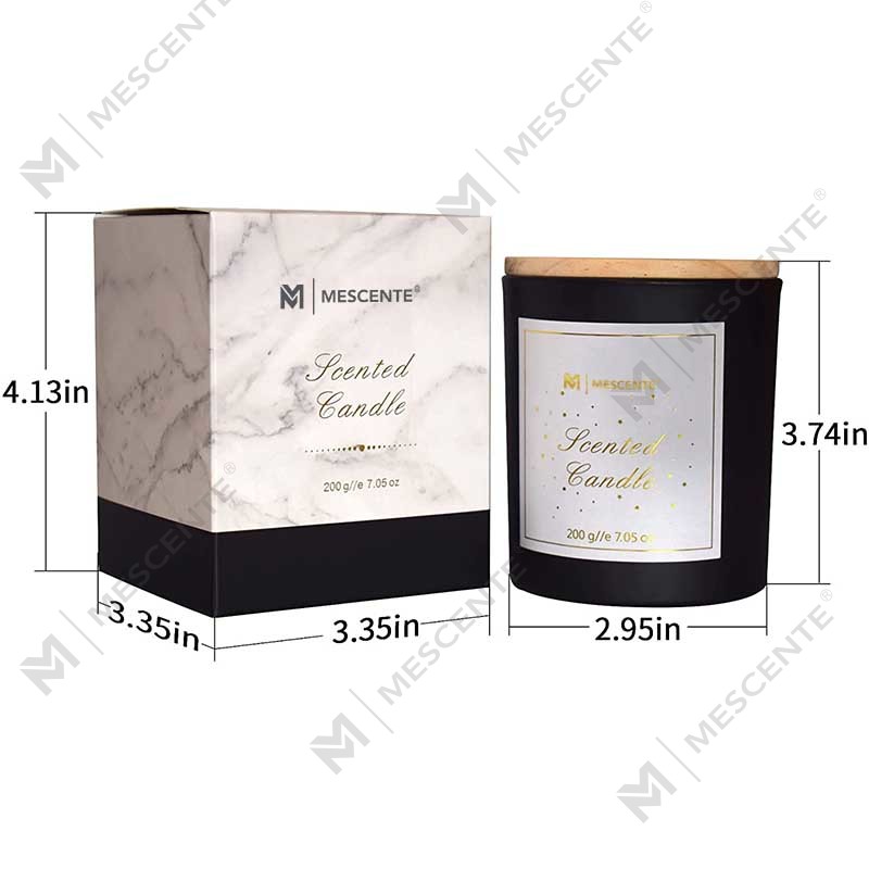 M&Scent egyedi logó mini kerek kristályüveg üveg erős kávé szójaviasz illatos gyertyák dobozzal ömlesztve