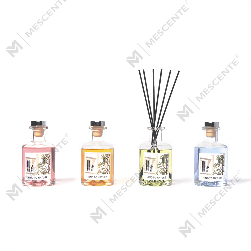 M&Scent luxus dekoratív nagy flakon illóolajos náddiffúzor szárított virággal ajándék készlet