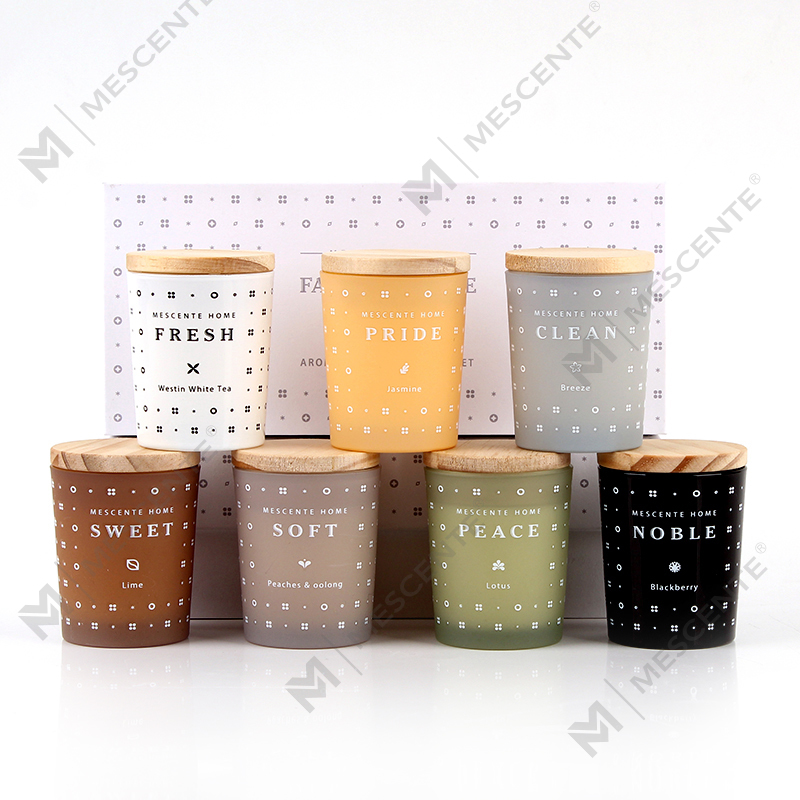 M23352 3 csomagos háztartási szójaviasz aromaterápiás illatos gyertya készlet